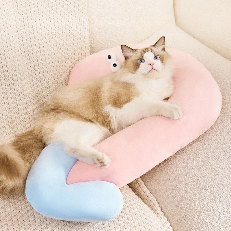 KFX-5979965 Cat Eye Pillow Pet Neck Support Pillow for Dogs and Cats - Ideal for All Seasons