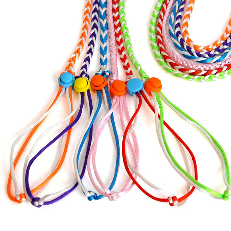 KFX-5980093 Hand Woven Nylon Hamster Pull Rope with Adjustable Chest Strap - 1.4m/2.0m Length