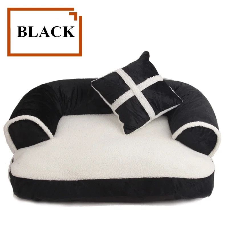 KFX-5980349 Classic England Style Soft Pet Bed for Small to Medium Dogs and Cats - Cozy Winter Sleeping Mat