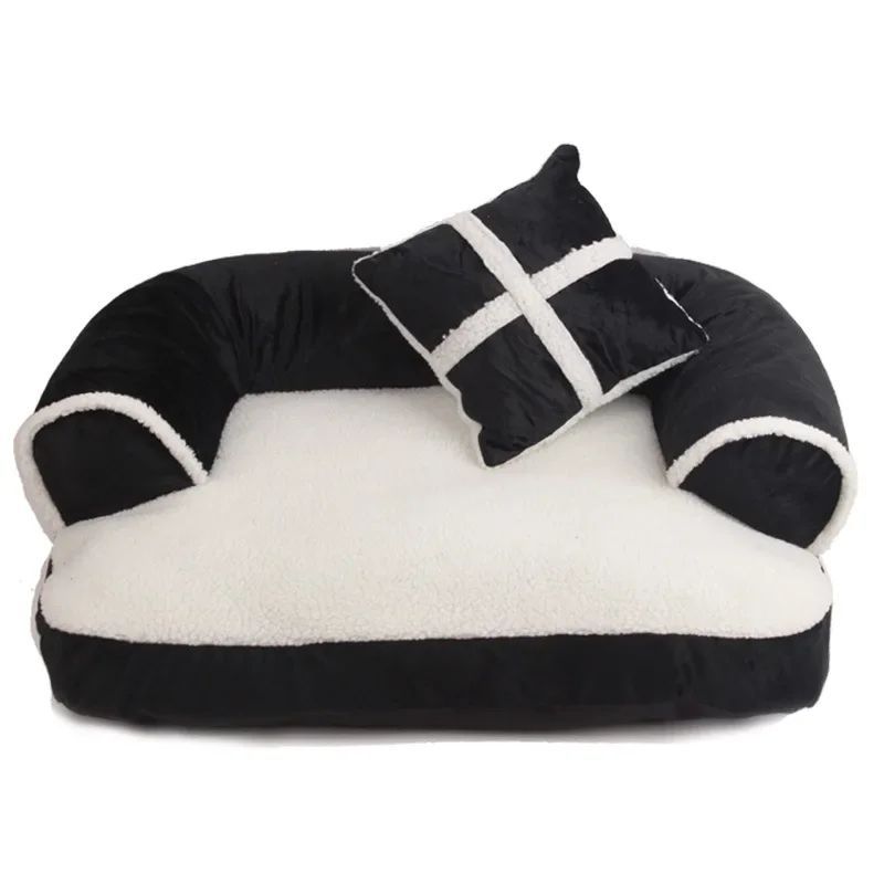 KFX-5980349 Classic England Style Soft Pet Bed for Small to Medium Dogs and Cats - Cozy Winter Sleeping Mat