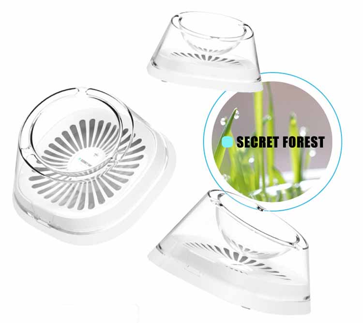 KFX-5980477 Elevated Cat Drinking Bowl with Oblique Mouth Design, Dishwasher Safe, Modern Pet Feeder in White