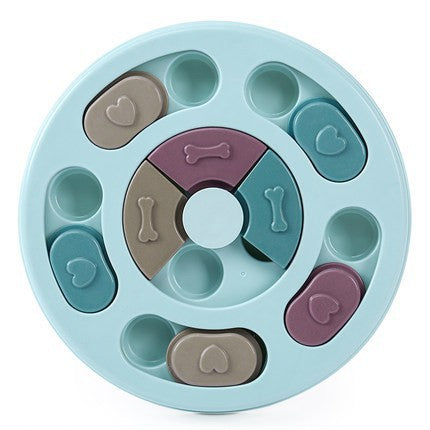 KFX-5987517 Interactive Dog Puzzle Feeder Toy for Mental Stimulation and Slow Eating - Size 28.5 x 25 x 4 cm