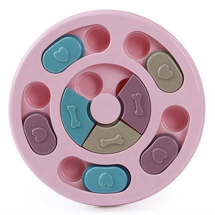 KFX-5987517 Interactive Dog Puzzle Feeder Toy for Mental Stimulation and Slow Eating - Size 28.5 x 25 x 4 cm