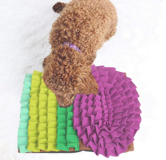 KFX-5987901 Pet Sniffing Mat for Dogs - Soft Canvas Stress Relief Toy