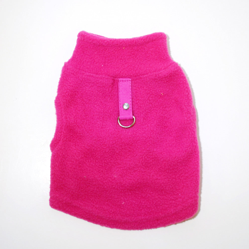 KFX-5992381 Fleece Sweater for Dogs with Traction Buckle – Fall Winter Apparel