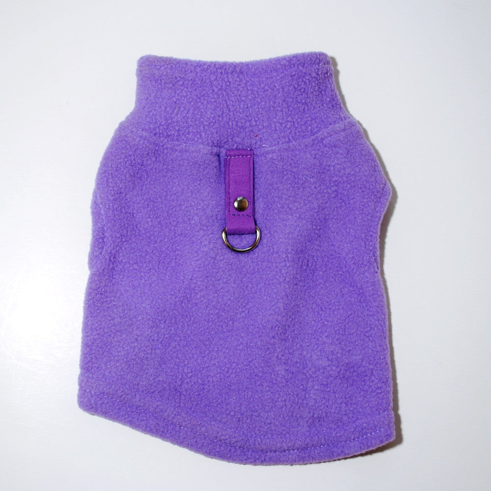 KFX-5992381 Fleece Sweater for Dogs with Traction Buckle – Fall Winter Apparel