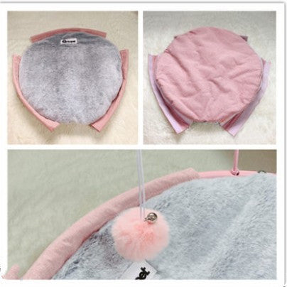 KFX-5993405 Removable And Washable Cat Hammock Pet Bed – Fun Lounge Chair Design with Seasonal Mats