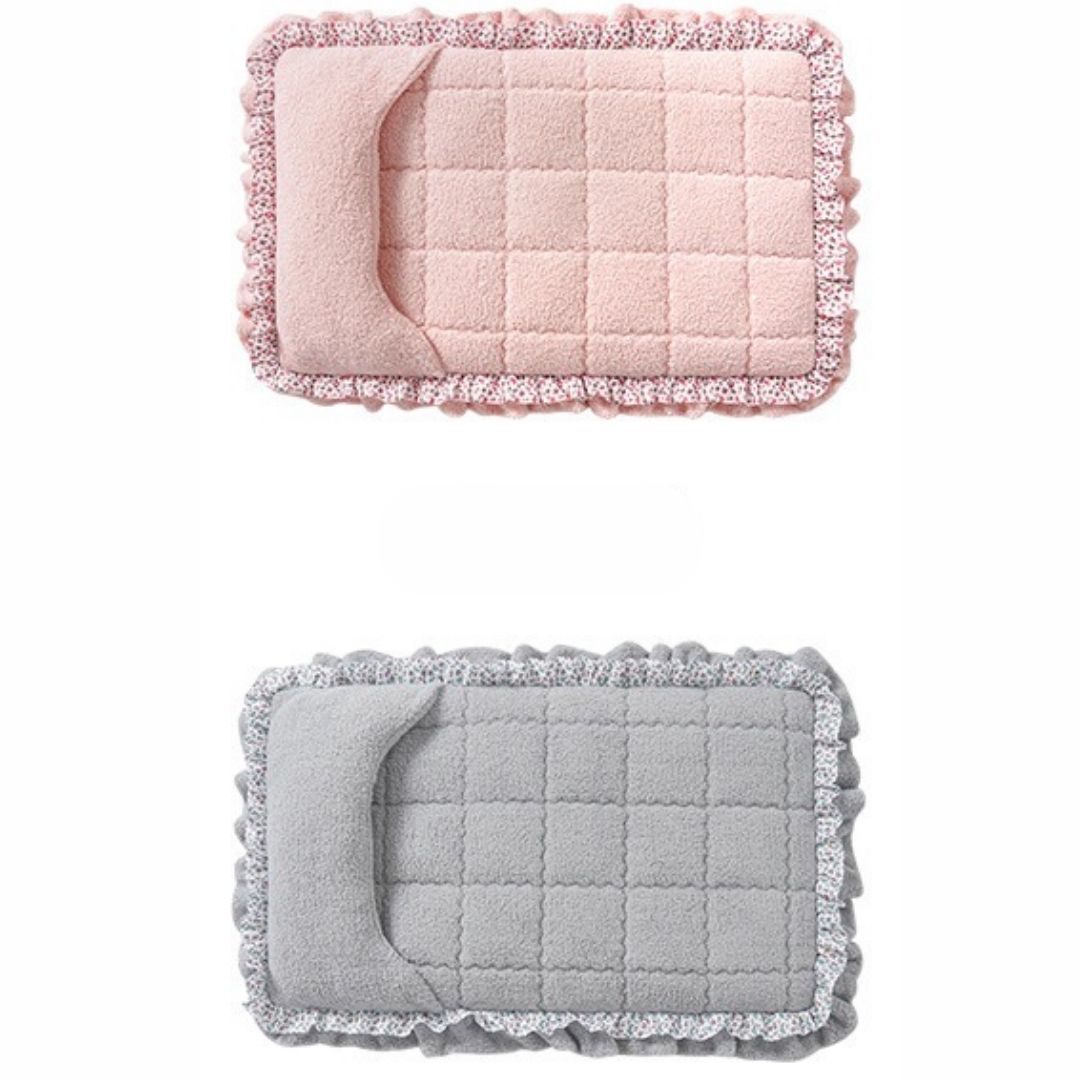 KFX-5993661 Lace Mattress for Dogs in Fall Cherry Powder & Misty Gray - Available in Multiple Sizes