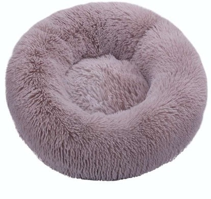 KFX-5995837 Plush Washable Round Pet Bed for Cozy Sleep - Multiple Sizes Available