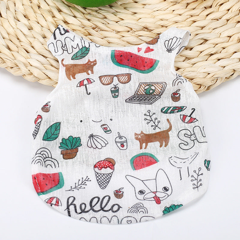 KFX-5995965 Casual Acrylic Pet Vest Shirt for General Use