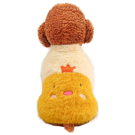 KFX-5998141 Plush Animal Crew Neck Sweater for Pets - Casual Furry Design in Multiple Sizes