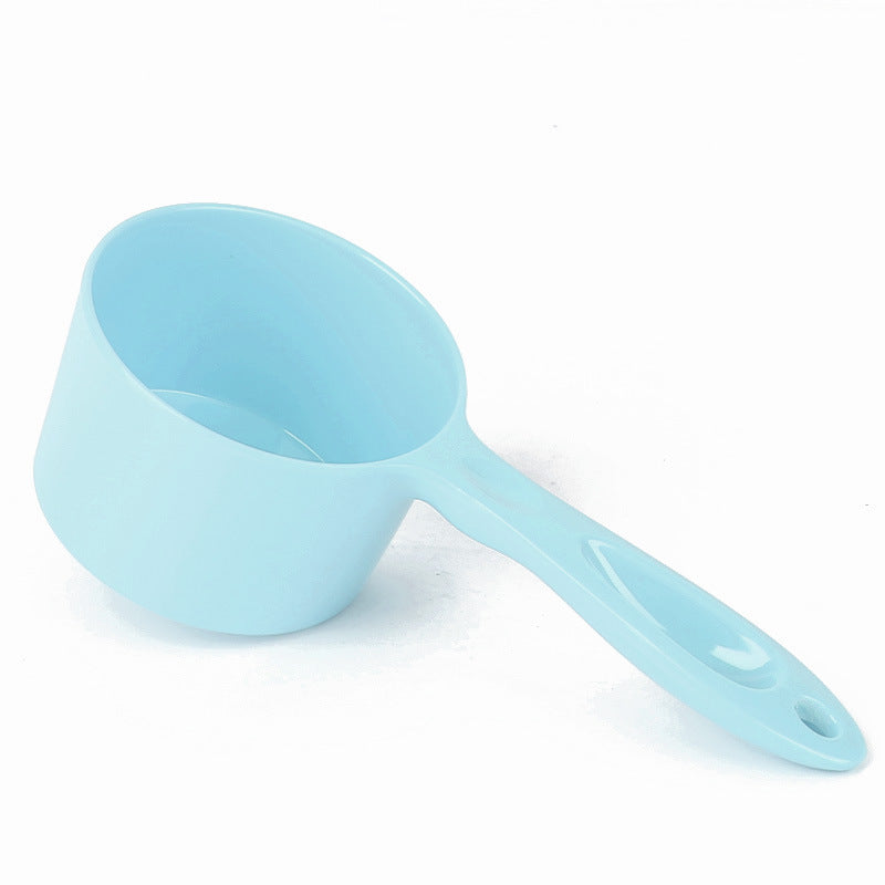KFX-5999037 Ergonomic 1/2 Cup Food Scoop for Dogs, Cats, Birds, and Rabbits - Durable Melamine, Dishwasher Safe