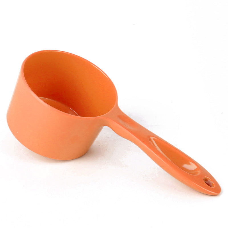 KFX-5999037 Ergonomic 1/2 Cup Food Scoop for Dogs, Cats, Birds, and Rabbits - Durable Melamine, Dishwasher Safe