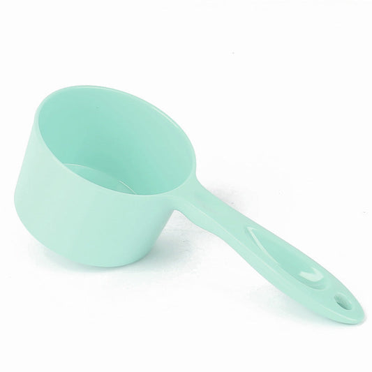 KFX-5999037 Ergonomic 1/2 Cup Food Scoop for Dogs, Cats, Birds, and Rabbits - Durable Melamine, Dishwasher Safe