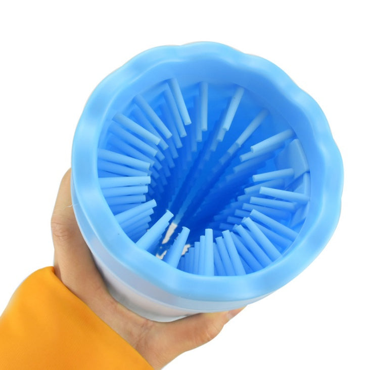 KFX-5999421 Silicone Dog Paw Washer Cup with Soft Bristles - Easy to Clean and Non-Toxic Material