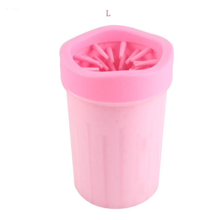 KFX-5999421 Silicone Dog Paw Washer Cup with Soft Bristles - Easy to Clean and Non-Toxic Material