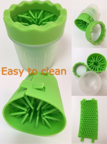 KFX-5999421 Silicone Dog Paw Washer Cup with Soft Bristles - Easy to Clean and Non-Toxic Material