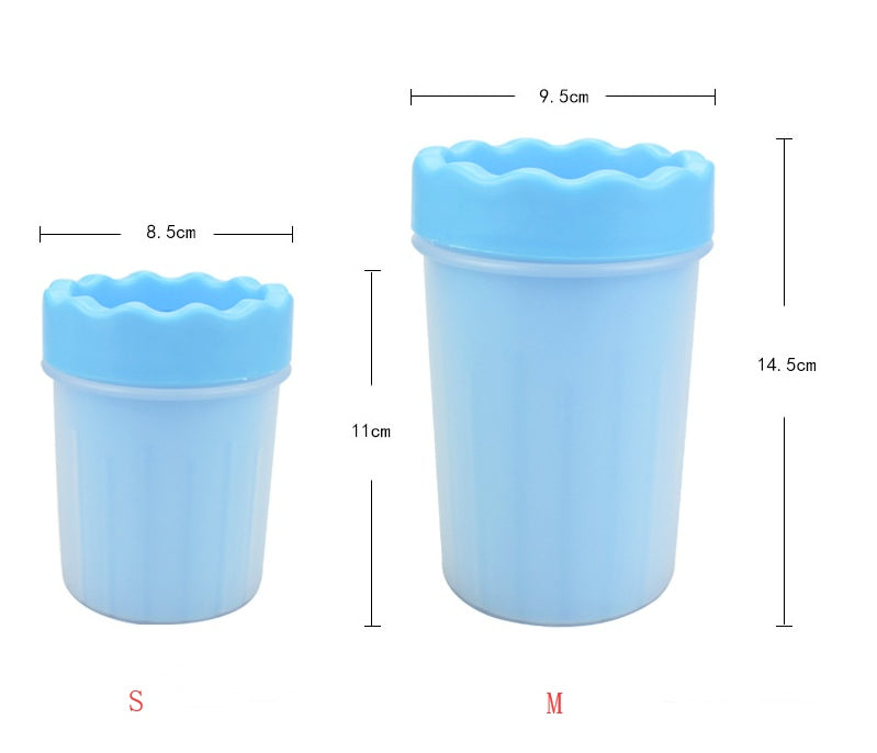 KFX-5999421 Silicone Dog Paw Washer Cup with Soft Bristles - Easy to Clean and Non-Toxic Material