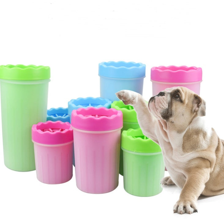 KFX-5999421 Silicone Dog Paw Washer Cup with Soft Bristles - Easy to Clean and Non-Toxic Material