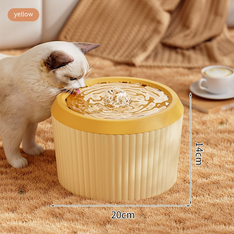 KFX-6003389 Large Capacity Automatic Constant Temperature Water Fountain for Dogs and Cats - USB Plug-In, Multiple Colors Available