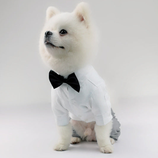KFX-6003901 Cozy Cotton Vest and Trousers Suit for Four-Legged Friends, Sizes XS to 2XL