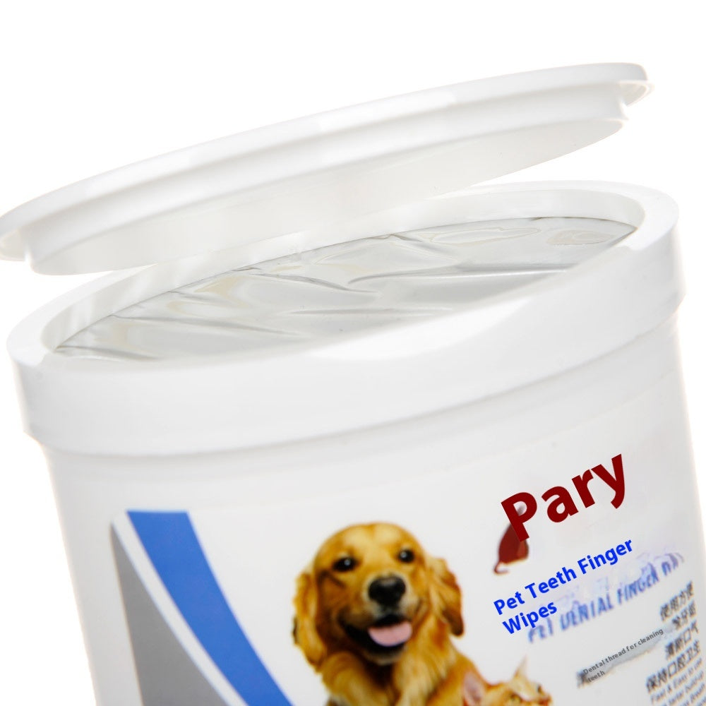 KFX-6005181 Pet Oral and Dental Cleaning Wipes for Cats and Dogs - 50 Count Fresh Breath and Gum Care