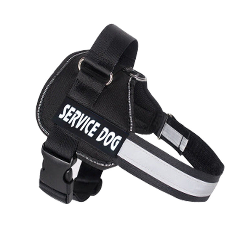 KFX-6006589 Adjustable Cloth Dog Harness with Leash - Available in Blue, Black, Red, Purple, Sizes S to XL