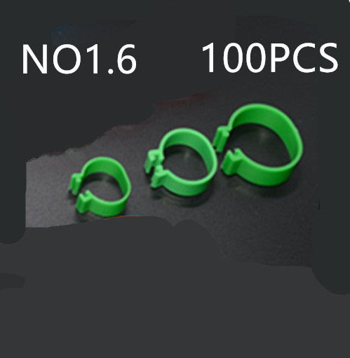 KFX-6009149 Colorful Open Ring Poultry Foot Rings - 100 PCS, 16mm Diameter for Chicken Farms