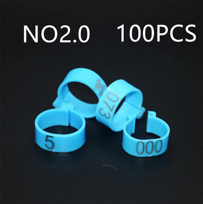KFX-6009149 Colorful Open Ring Poultry Foot Rings - 100 PCS, 16mm Diameter for Chicken Farms