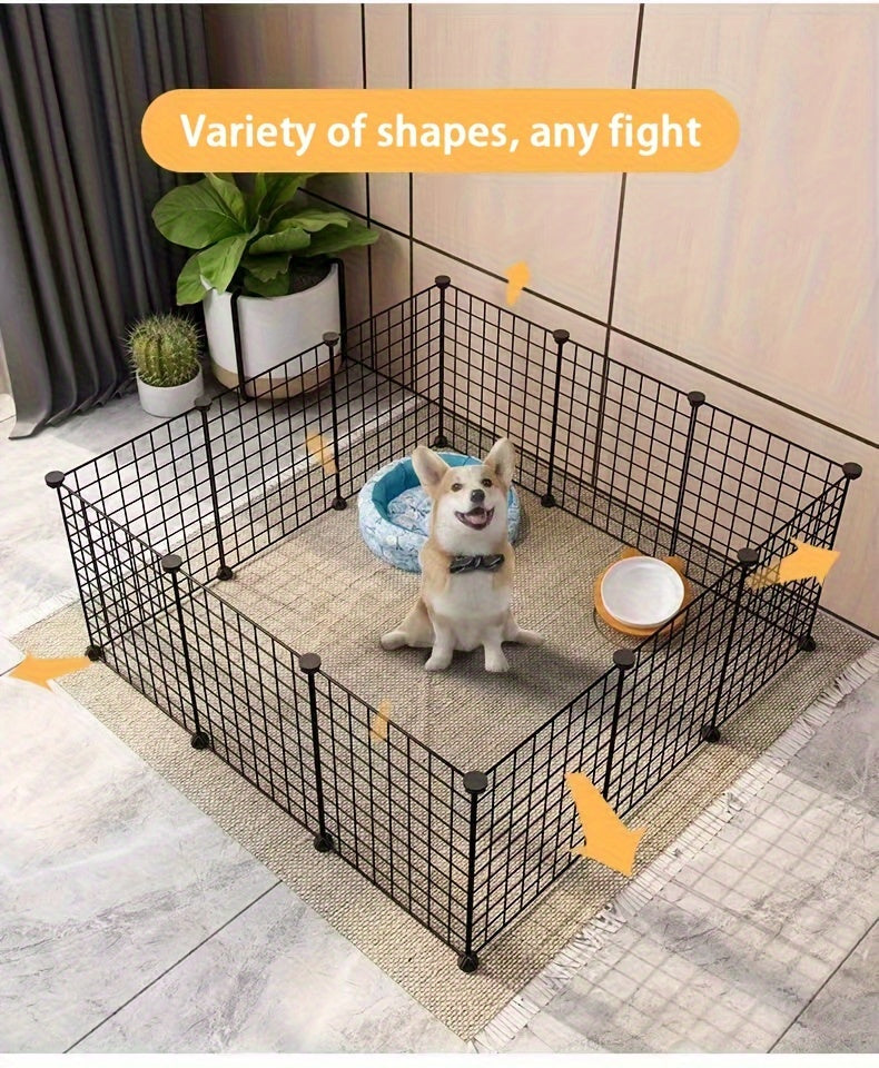 KFX-6010557 Indoor Dog Pen for Small to Medium Dogs – Versatile Home Isolation and Kennel Fence with Access Door