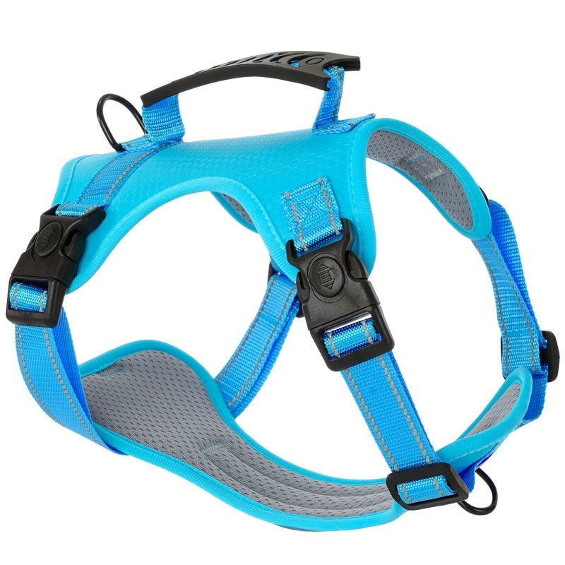 KFX-6012349 Adjustable Dog Chest Harness with Traction Rope - Available in Multiple Colors