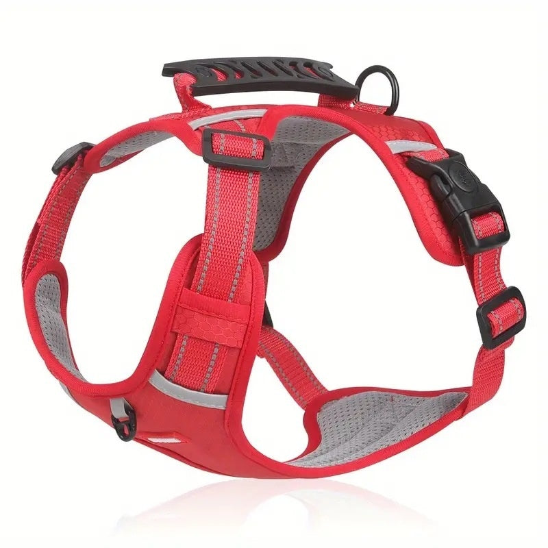KFX-6012349 Adjustable Dog Chest Harness with Traction Rope - Available in Multiple Colors