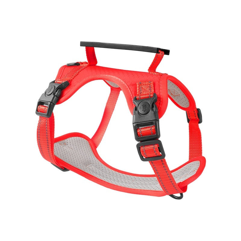 KFX-6012349 Adjustable Dog Chest Harness with Traction Rope - Available in Multiple Colors