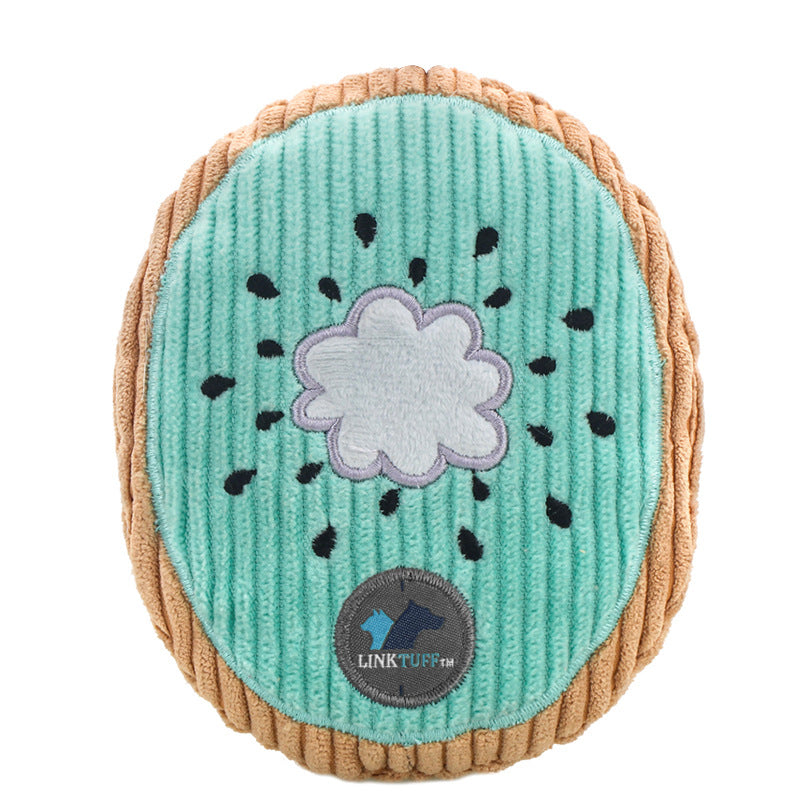 KFX-6012733 Durable Plush Pet Toy for Dogs - Assorted Fruit Shapes Including Carrot, Cactus, Watermelon and More