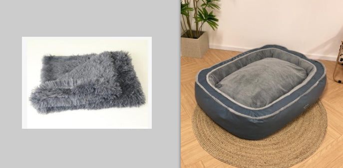 KFX-6013117 Cozy Cotton Puppy Sleeping Bag Bed - Soft Warming Cushion for Small Dogs