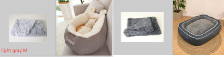 KFX-6013117 Cozy Cotton Puppy Sleeping Bag Bed - Soft Warming Cushion for Small Dogs