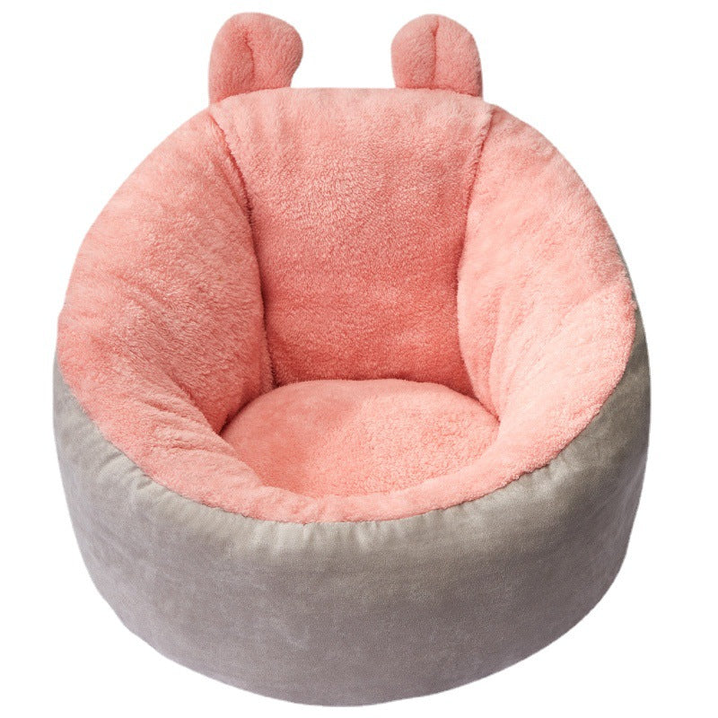 KFX-6013117 Cozy Cotton Puppy Sleeping Bag Bed - Soft Warming Cushion for Small Dogs