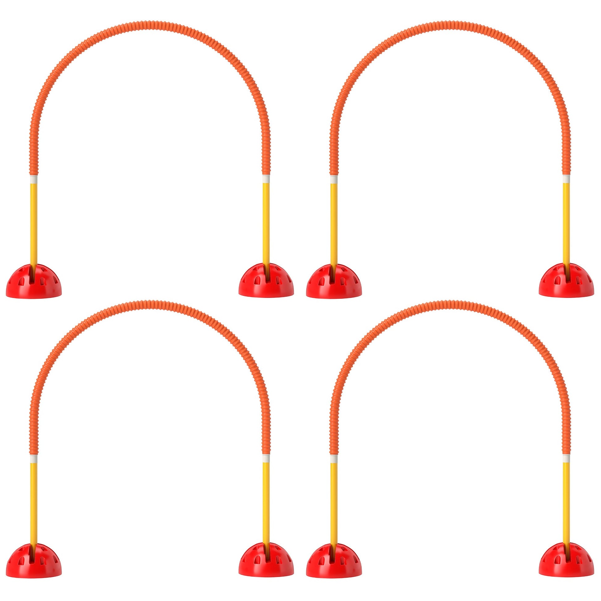 KFX-6013885 4-Piece Adjustable Dog Agility Equipment Set with Carry Bag - Portable and Easy to Assemble