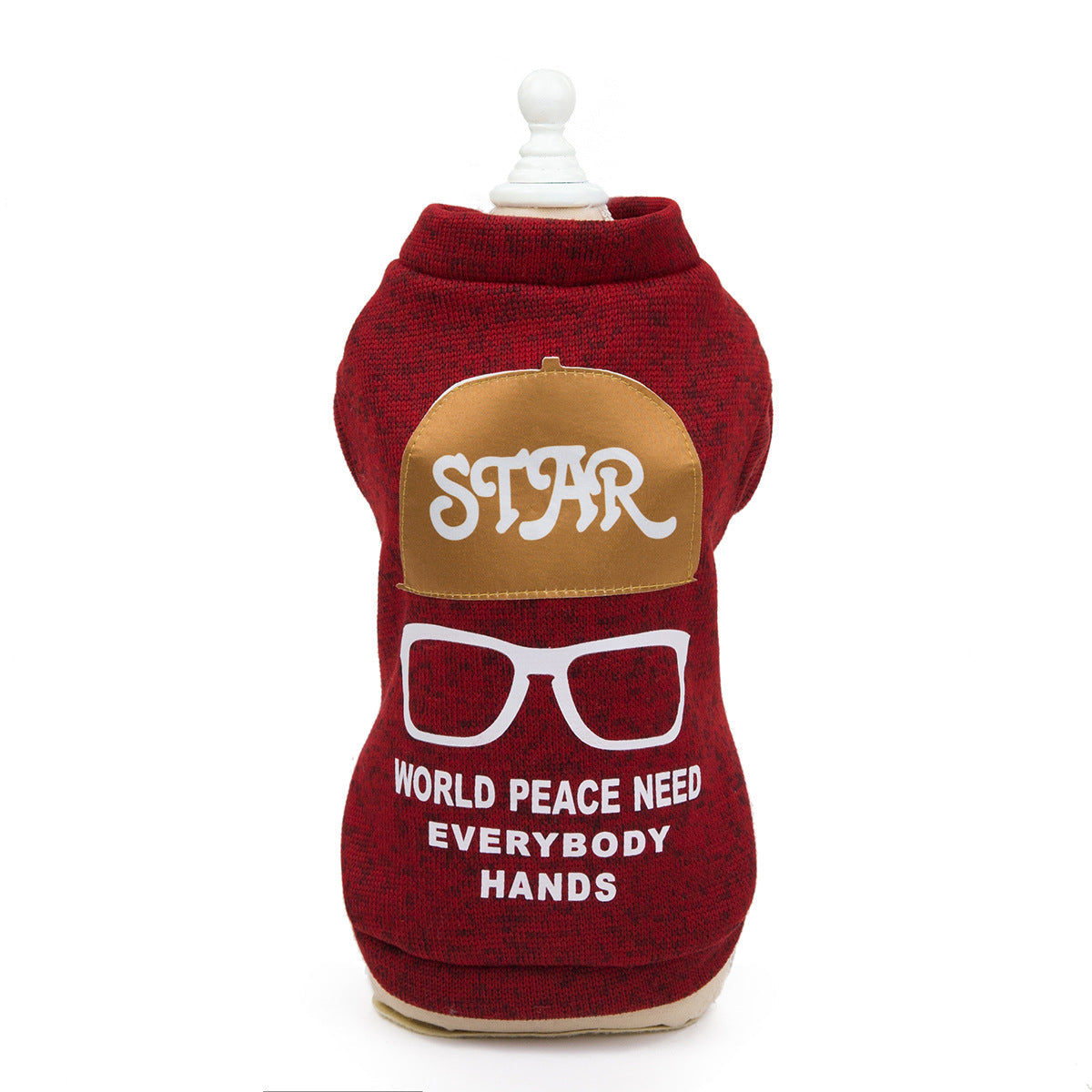 KFX-6017213 Casual Knit Sweatshirt for Pets in Green, Wine Red, and Blue - Various Sizes Available