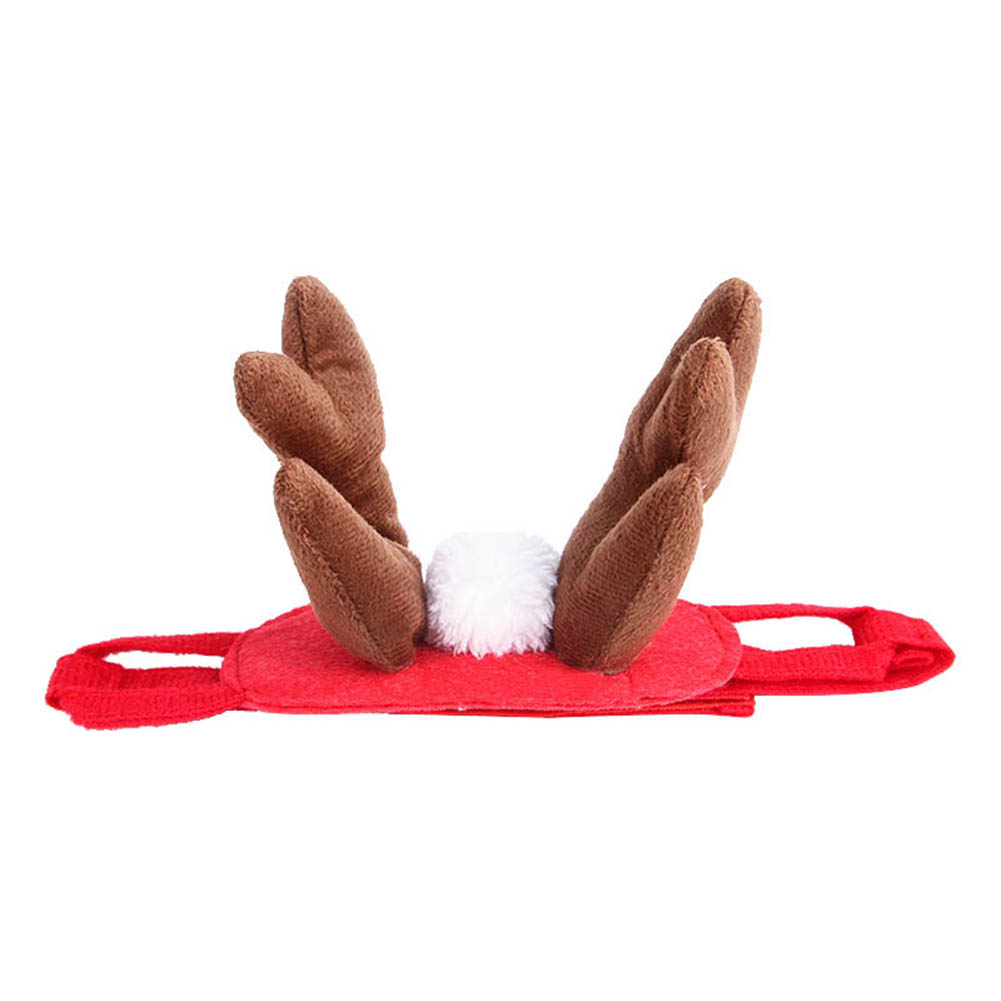 KFX-6019389 Small Christmas Pet Tiara with Rabbit Hair and Cotton Headband