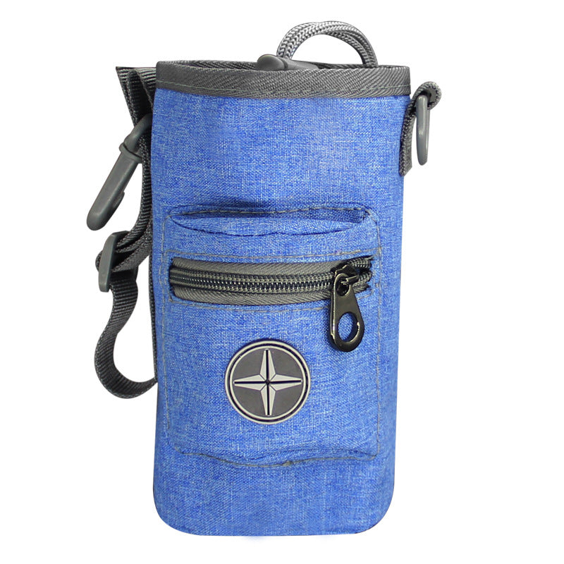 KFX-6021053 Multifunctional Oxford Cloth Pet Training Snack Bag - Dark Grey, Dark Blue, Denim Blue, Coral Powder, Soft Waist Satchel