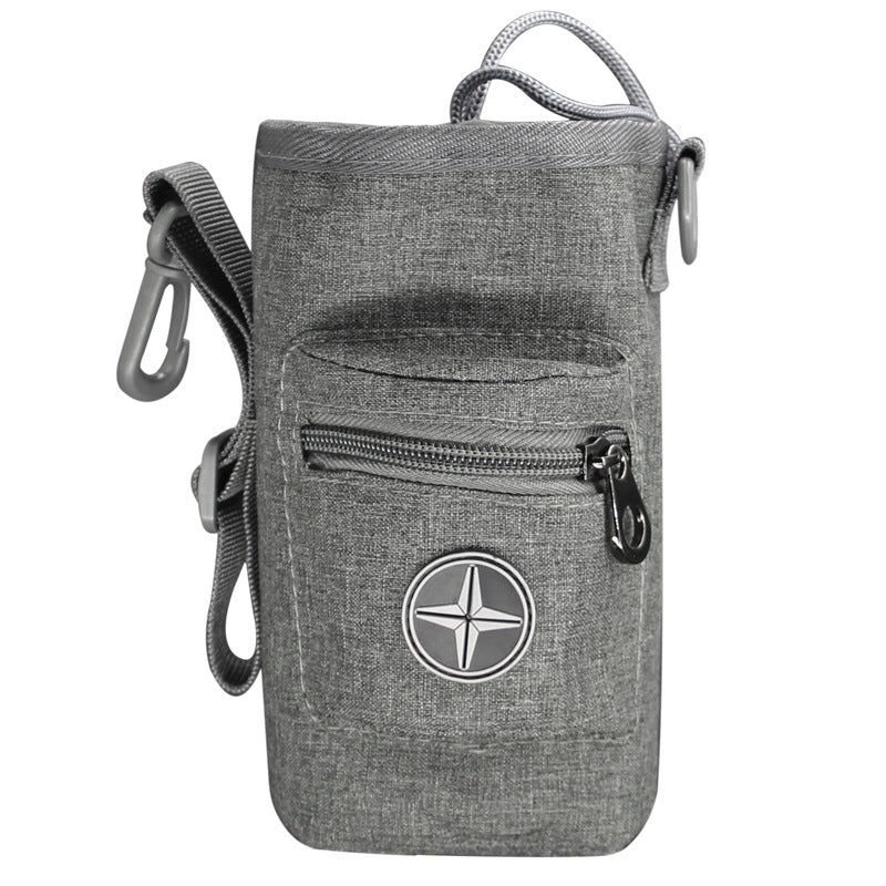 KFX-6021053 Multifunctional Oxford Cloth Pet Training Snack Bag - Dark Grey, Dark Blue, Denim Blue, Coral Powder, Soft Waist Satchel
