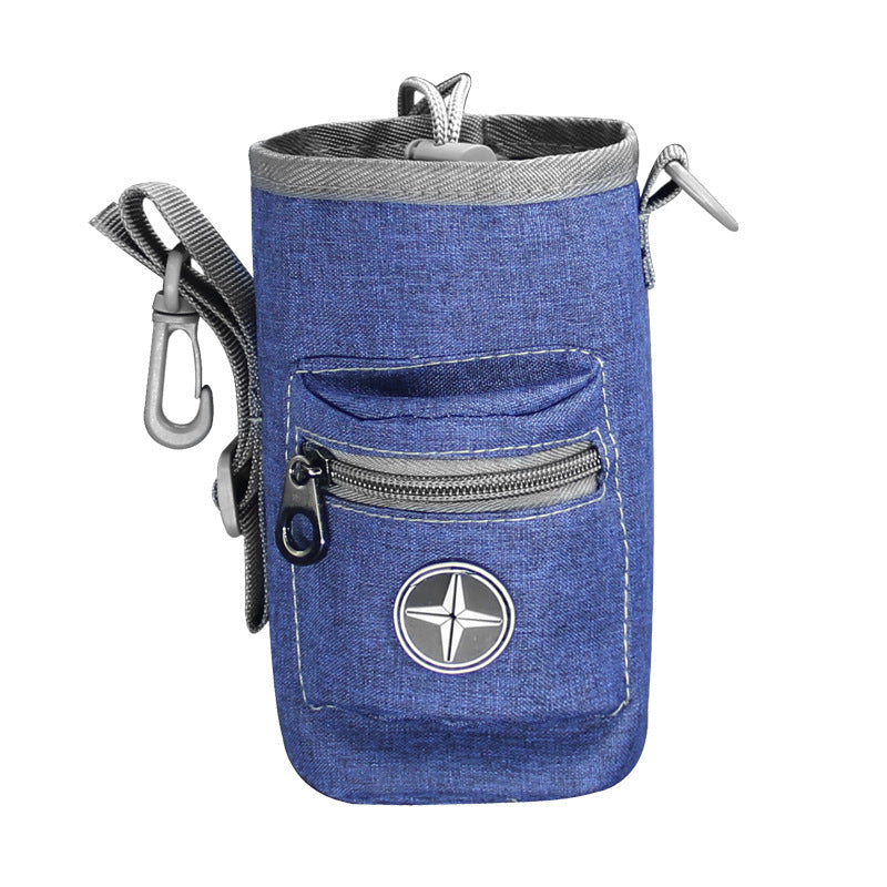 KFX-6021053 Multifunctional Oxford Cloth Pet Training Snack Bag - Dark Grey, Dark Blue, Denim Blue, Coral Powder, Soft Waist Satchel