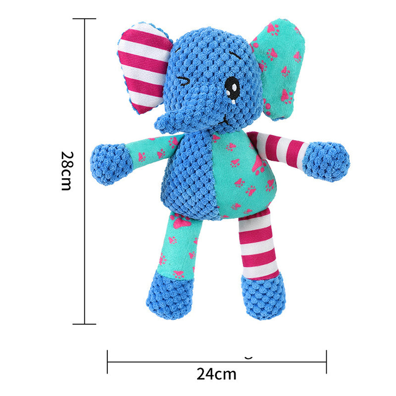 KFX-6022077 Interactive Dog Toy for Aggressive Chewers - Squeaky Plush Grinding Teeth Chewing and Fetch Toy