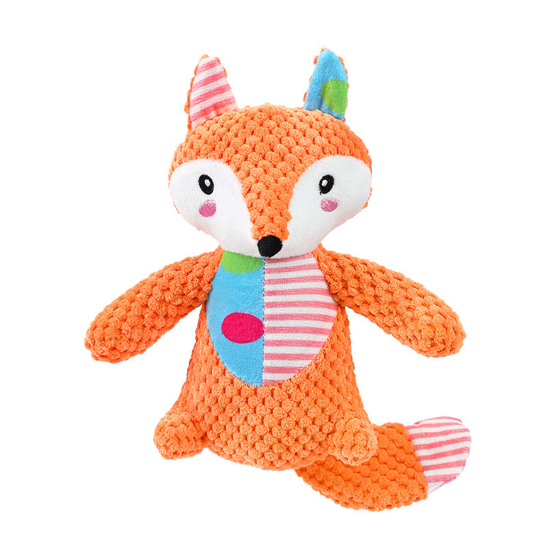 KFX-6022077 Interactive Dog Toy for Aggressive Chewers - Squeaky Plush Grinding Teeth Chewing and Fetch Toy