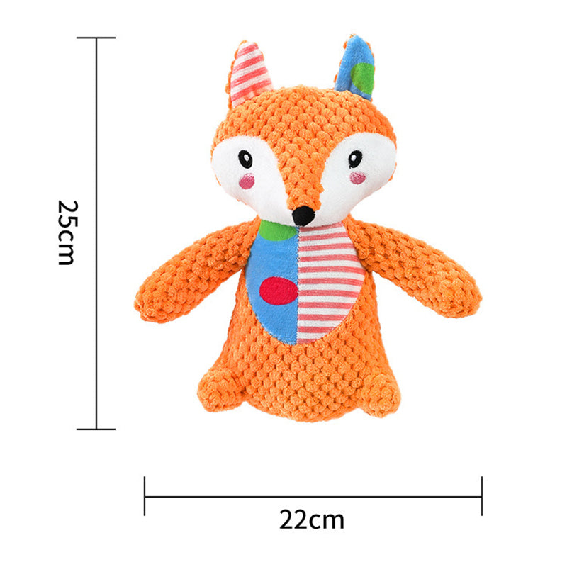 KFX-6022077 Interactive Dog Toy for Aggressive Chewers - Squeaky Plush Grinding Teeth Chewing and Fetch Toy