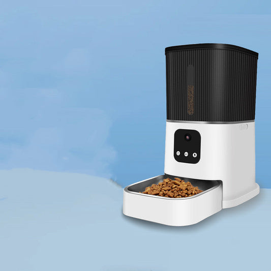 KFX-6022589 Smart Pet Feeder with Real-time Voice and Video, 3L Capacity, WiFi Connection, for Cats and Dogs