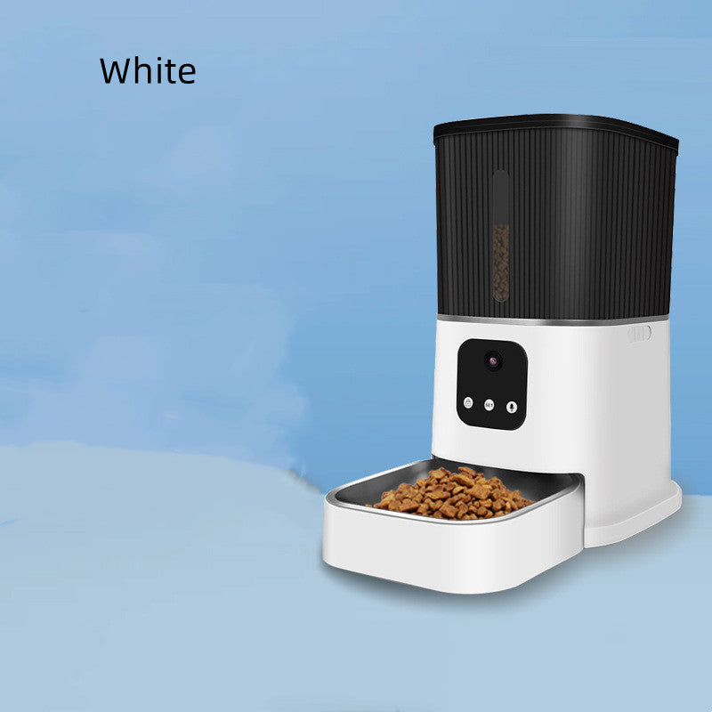 KFX-6022589 Smart Pet Feeder with Real-time Voice and Video, 3L Capacity, WiFi Connection, for Cats and Dogs