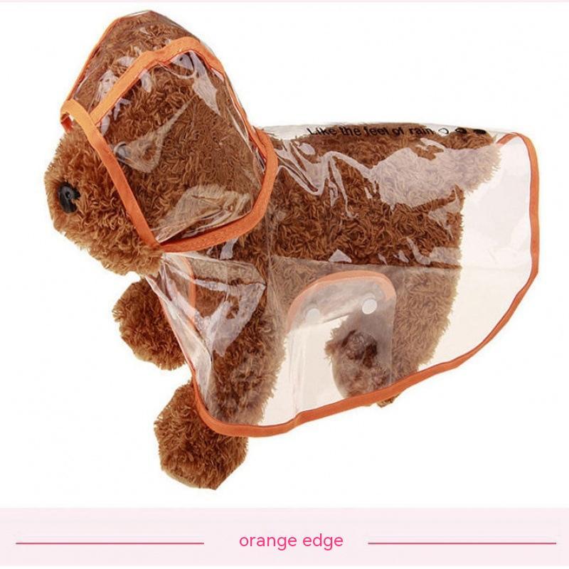 KFX-6022973 Durable Plastic Pet Raincoat for Small Dogs