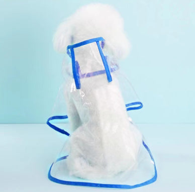 KFX-6022973 Durable Plastic Pet Raincoat for Small Dogs